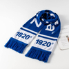 Custom Jacquard Logo Acrylic Scarf for Sports Shawls