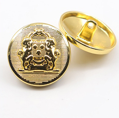 metal button imitation gold