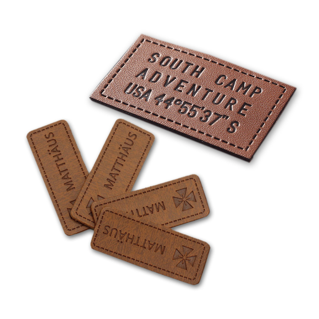 Customized Fashion Brand Design Clothing Hat Leather Patch 