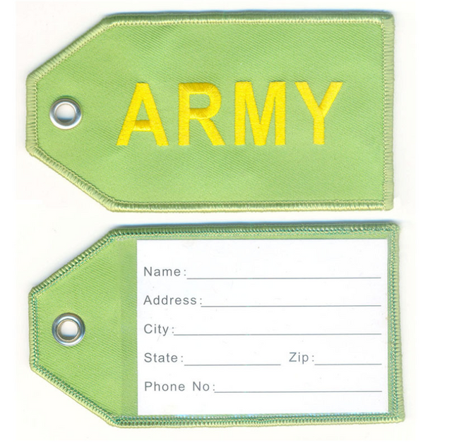 Wholesale Embroidery Luggage Tags with PVC Straps