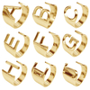 Hot Sale Fashion Jewelry Gold Plated Brass 26 Letter Ring