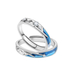 Valentine's Day Gift Jewelry 925 Sterling Silver Couple Ring