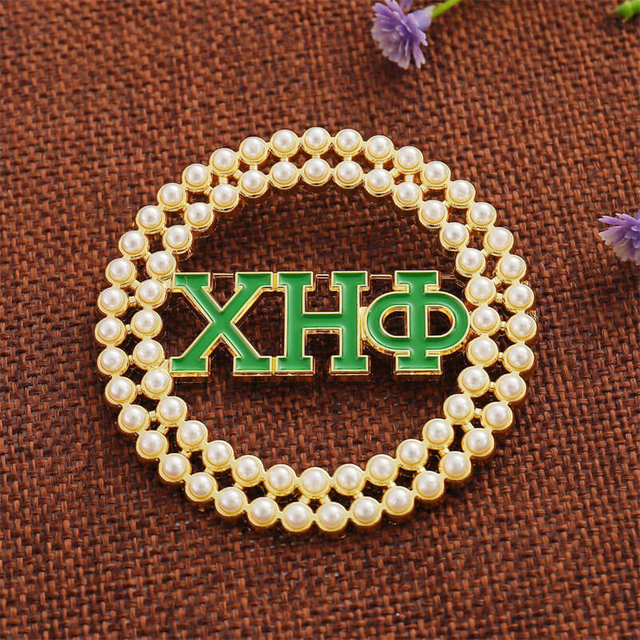 Personalized Chi Eta Phi Nurse Jewelry Rhinestone Brooch