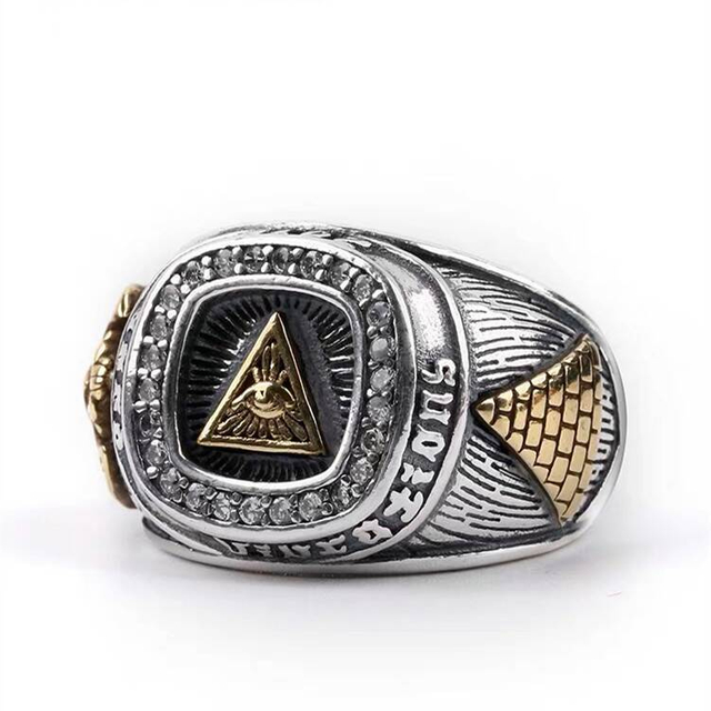 Personalized Hip Hop Jewelry Zinc Alloy Metal Rings for Men