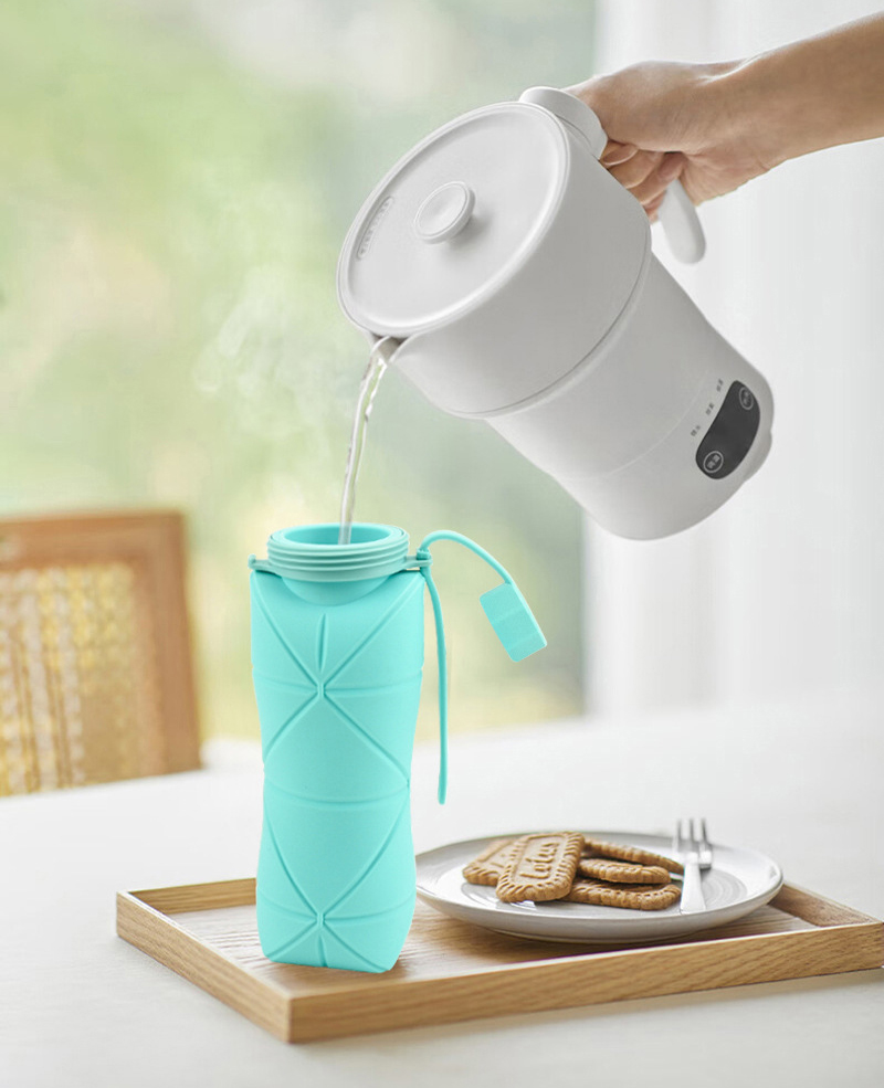 Silicone Foldable Drink Gym Travel Tumbler Cup 