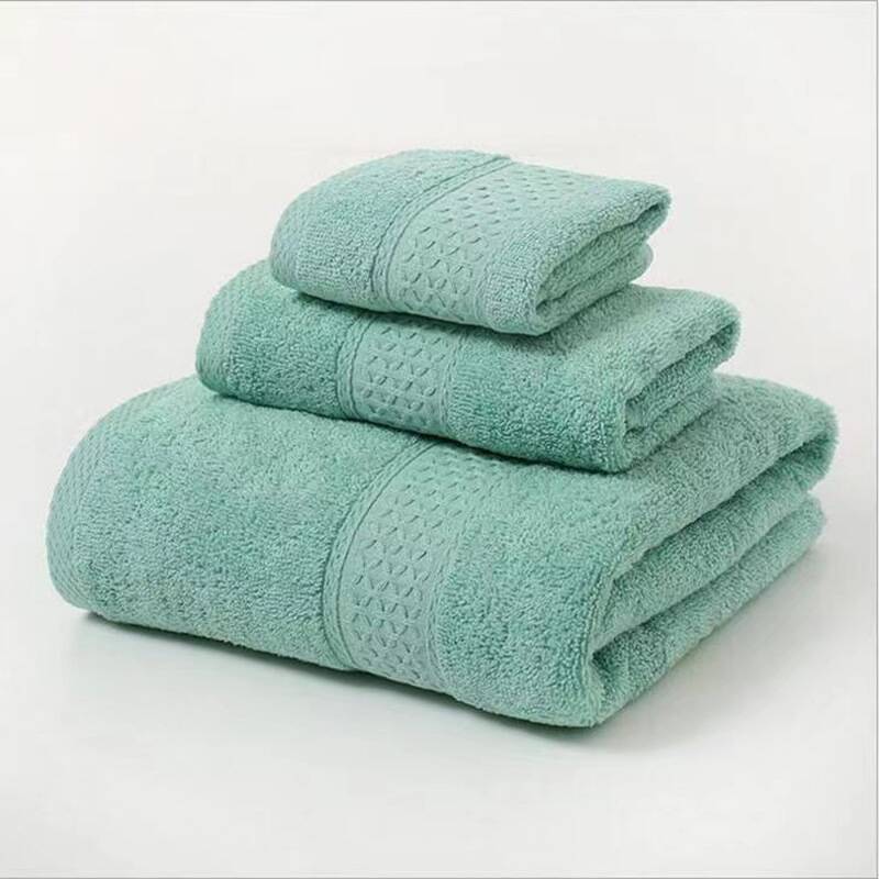 green towel