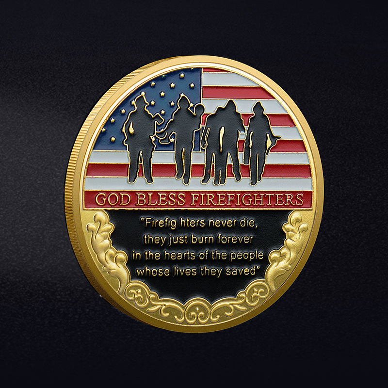 Firefighter Rescue Commemorative Challenge Coin 
