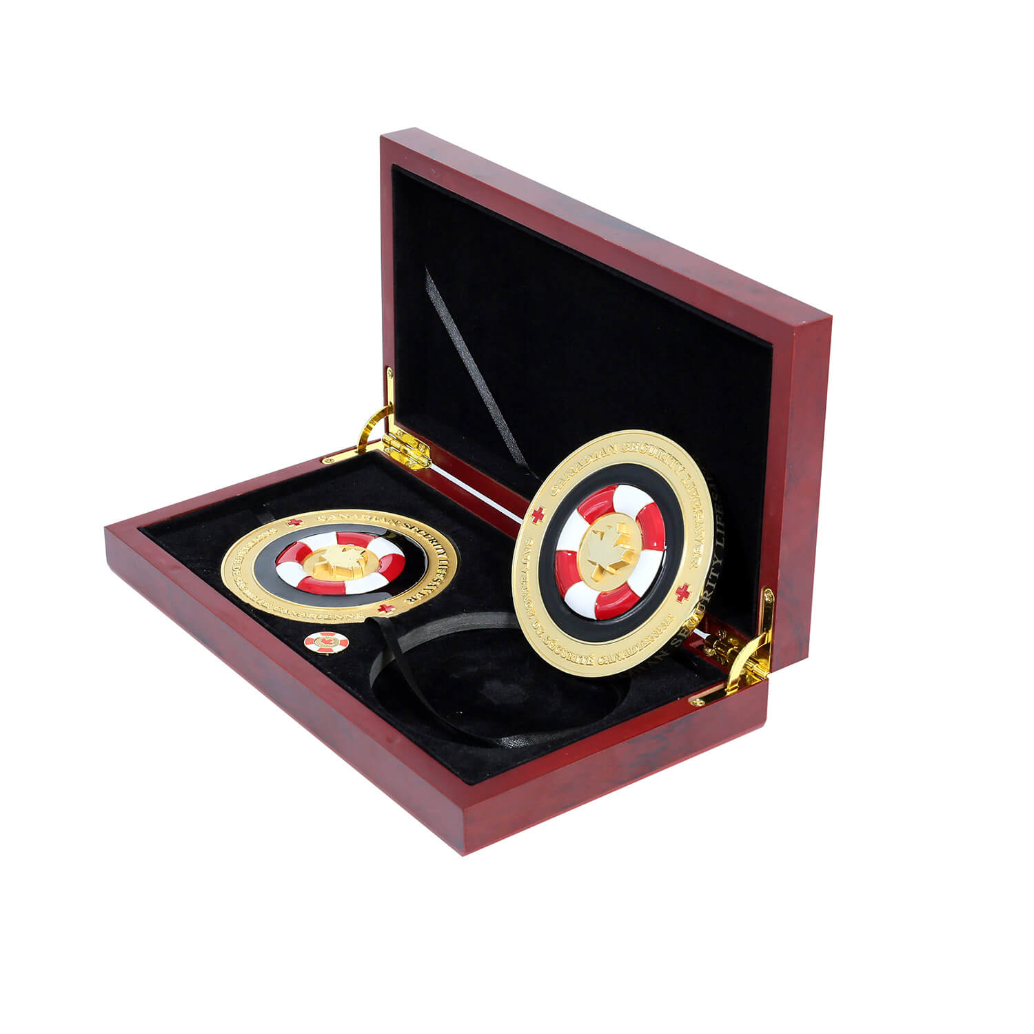 Metal Coin+ Wooden Box