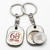 Customizable Metal Gift Shopping Trolley Token Coin Keychain