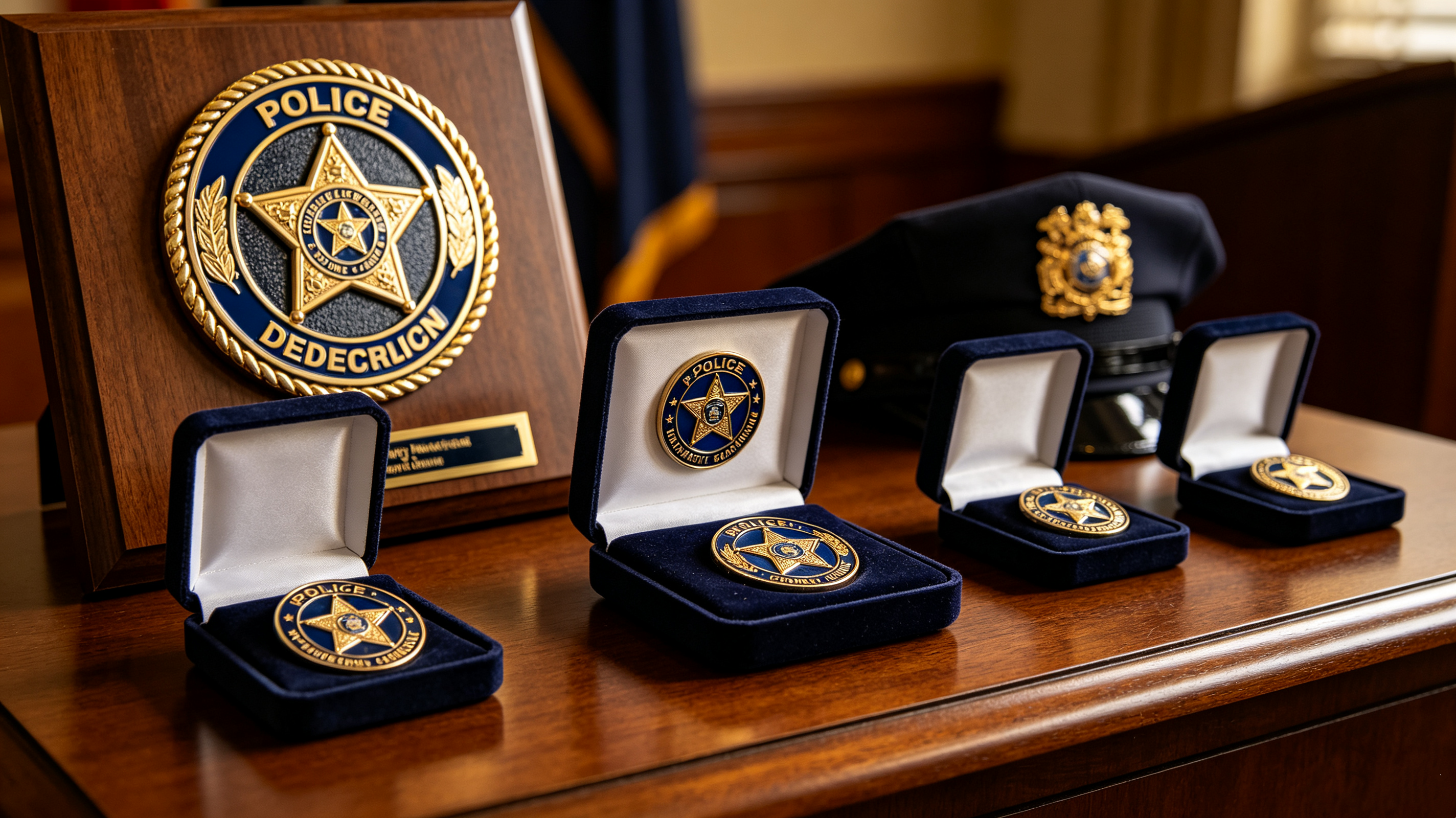 Sheriff department custom coins case study for retirement and promotion ceremonies