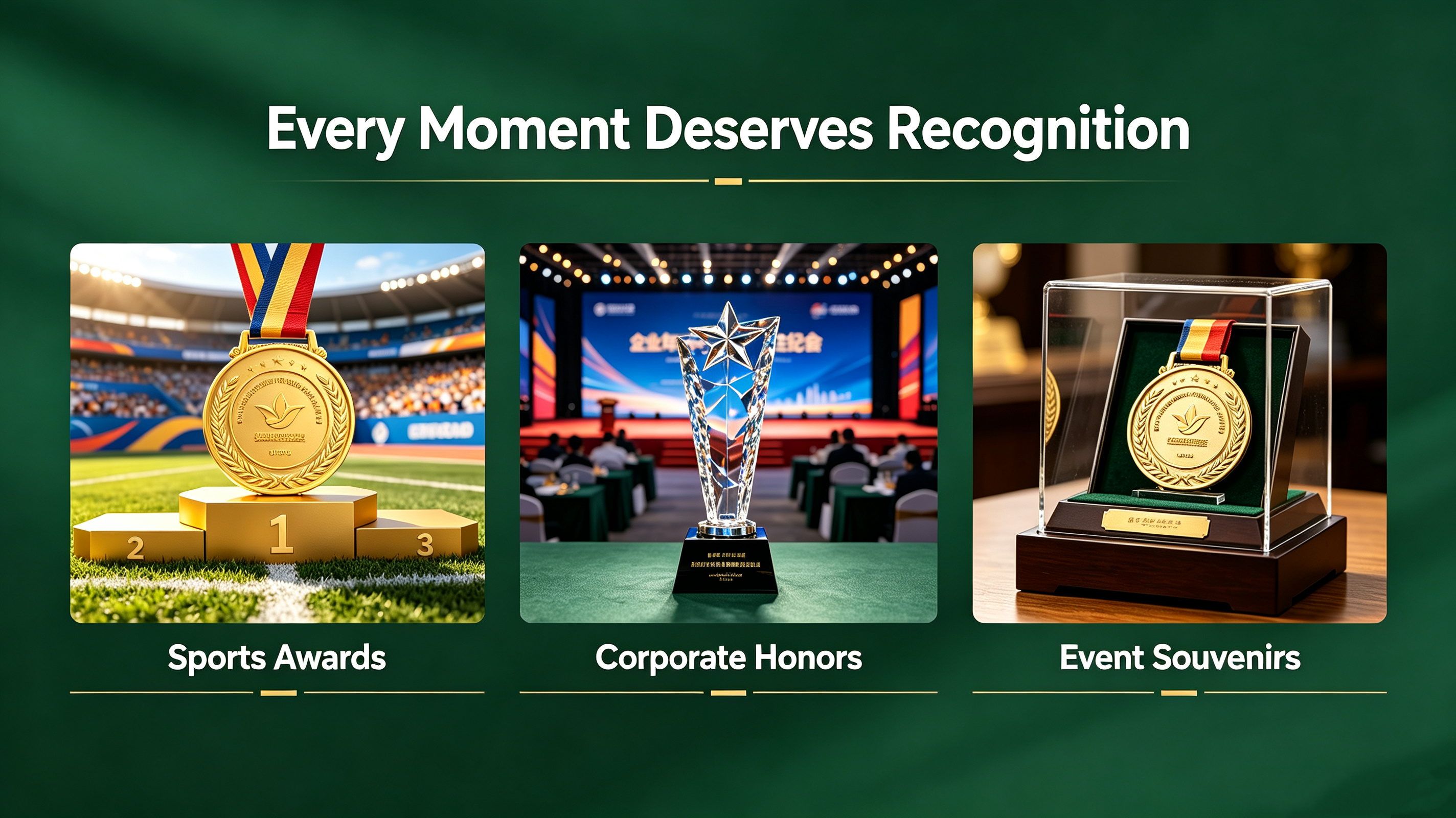 Custom Medals, Trophies & Awards for Sports, Events and Corporate Use