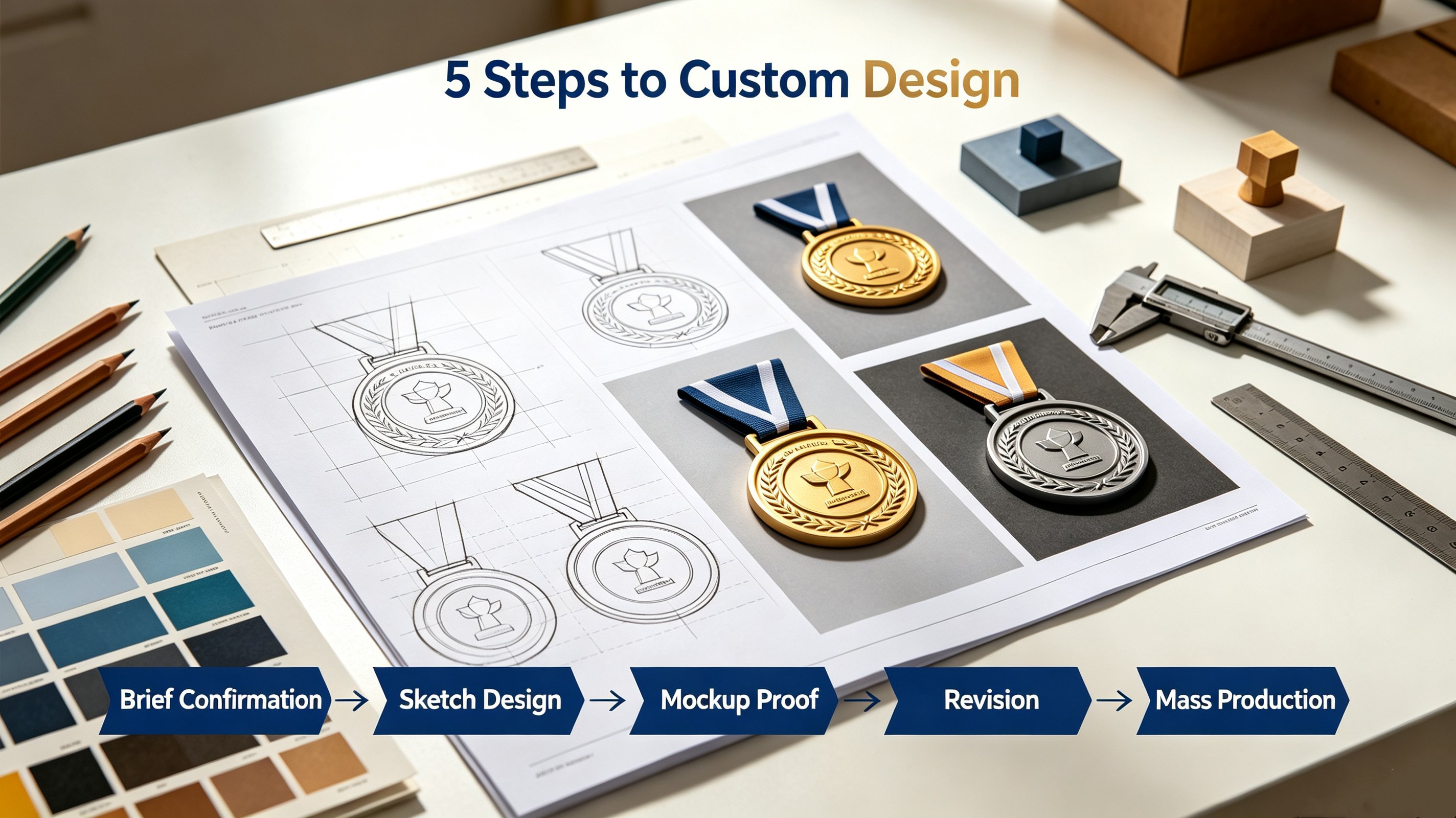 Step-by-Step Design Process for Custom Medals and Trophies